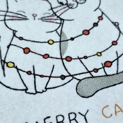 Christmas Cats With Holiday Lights