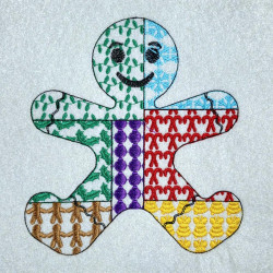 Christmas Gingerbread Patch Work