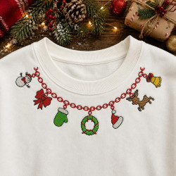 Christmas Holiday Charm Necklace