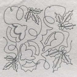 Christmas Holly Quilting Pattern