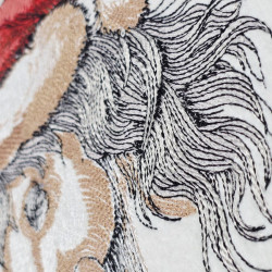 Christmas Horse Head With Holly And Berries