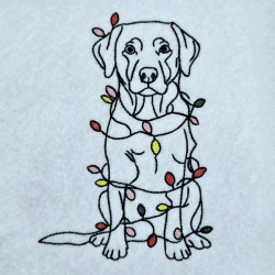Christmas Lights Labrador