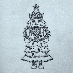 Christmas Nutcracker Line Art