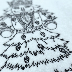Christmas Nutcracker Line Art