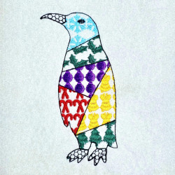 Christmas Penguin Patch Work