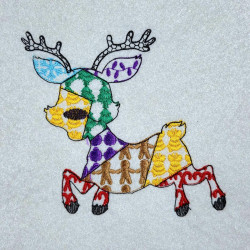 Christmas Reindeer Patch Work