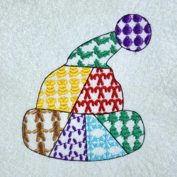 Christmas Santa Hat Patch Work