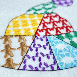 Christmas Santa Hat Patch Work