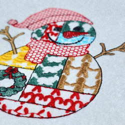 Christmas Snowman Patch Work