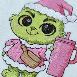 Christmas Thief With Pink Tumbler