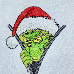 Christmas Thief With Santa Hat