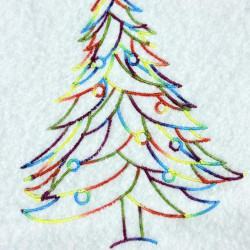 Christmas Tree Line Art
