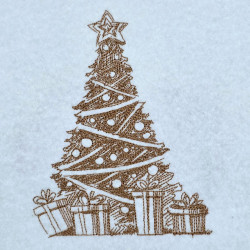 Christmas Tree With Wrapped Gifts