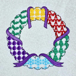 Christmas Wreath Patch Work