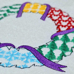 Christmas Wreath Patch Work