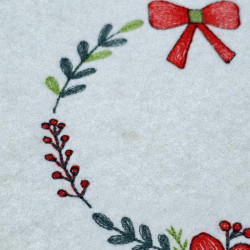 Christmas Wreath With Red Bow