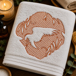 Circular Phoenix Embossed