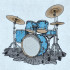 Classic Drum Set Music Design