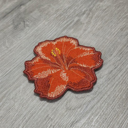 Classic Hibiscus Bloom ITH Coaster