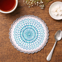 Classic Mandala Lace Edge ITH Coaster