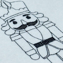 Classic Soldier Nutcracker Line Art