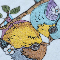 Colorful Chickadee On Branch