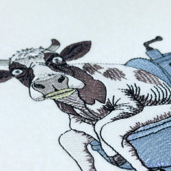 Cow Caught On Toilet