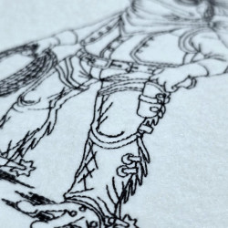 Cowboy Lizard Line Art