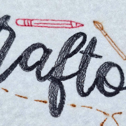 Craftoholic Embroidery Quote