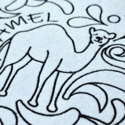 Cute Camel Satin Quilting Pattern