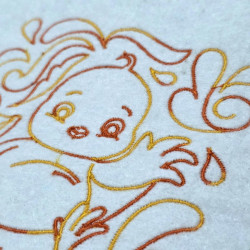 Cute Chick Satin Quilting Pattern