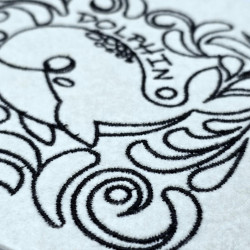 Cute Dolphin Satin Quilting Pattern