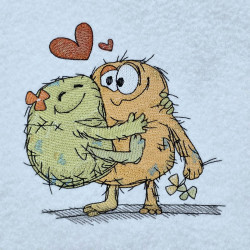 Cute Hugging Monsters