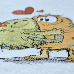 Cute Hugging Monsters