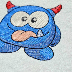 Cute Monster Holding Ice Cream