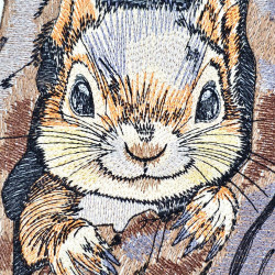 Cute Squirrel Peeking From Tree