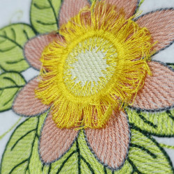 Dahlia Flower Fringe Design