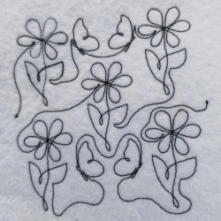 Daisy Flower Quilting Pattern