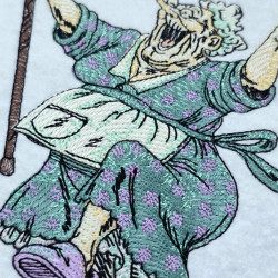 Dancing Old Lady Birthday Celebration Quote