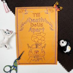 Death Do Us Apart Wedding Cardstock