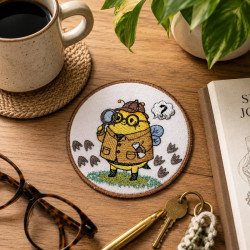 Detective Bee ITH Coaster