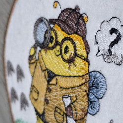 Detective Bee ITH Coaster