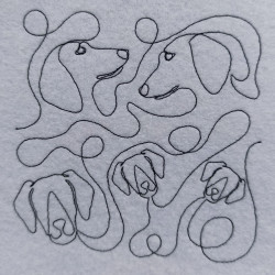 Dog Face Quilting Pattern