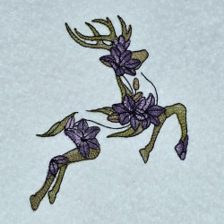Elegant Floral Deer