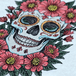 Elegant Floral Skull