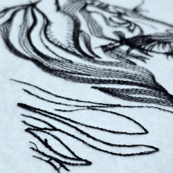 Elegant Lion Line Art