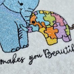 Elephant Autism Awareness Quote