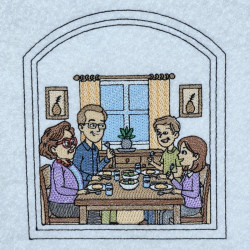 Family Dinner At Home