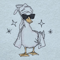 Fancy Goose With Glasses