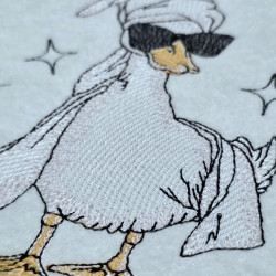 Fancy Goose With Glasses
